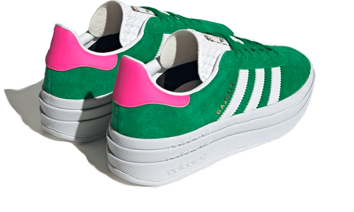 Alternative view of Adidas Gazelle Bold Green Lucid Pink