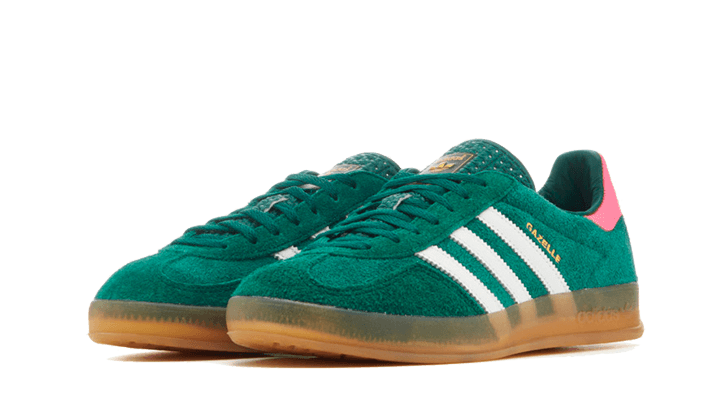 Alternative view of Adidas Gazelle Indoor Collegiate Green Lucid Pink
