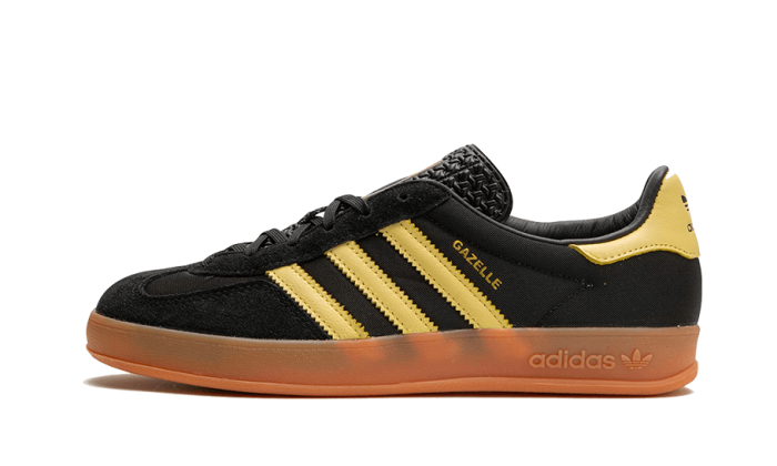 Adidas Gazelle Indoor Core Black Almost Yellow - Image 4