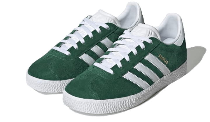 Alternative view of Adidas Gazelle Junior Dark Green White