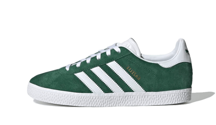 Adidas Gazelle Junior Dark Green White - Image 4