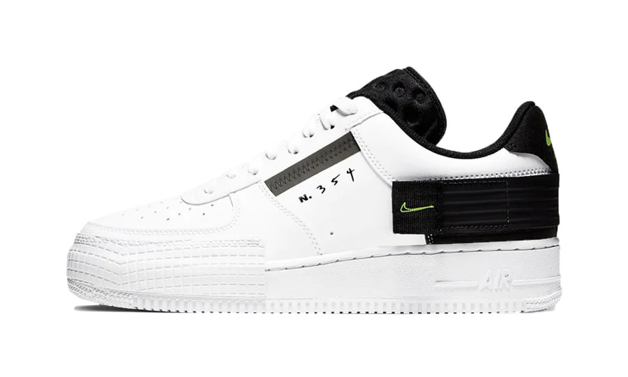 Air Force 1 Low Drop Type White Black Volt