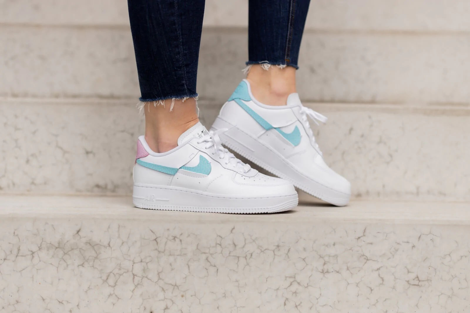 Air Force 1 Low Lxx White Pink Aqua - Image 6