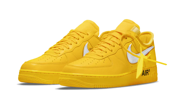 Alternative view of Air Force 1 Low Off White University Gold Metallic Silver