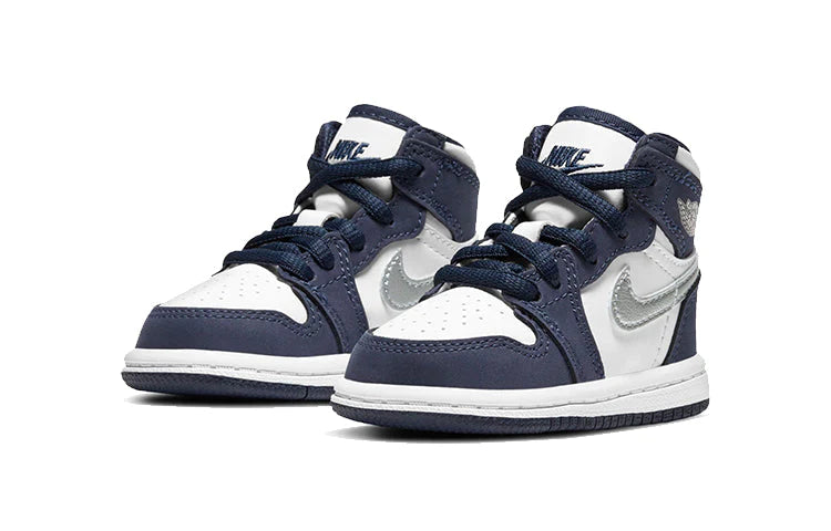 Alternative view of Air Jordan 1 High Kids Midnight Navy