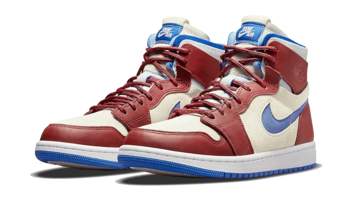 Alternative view of Air Jordan 1 High Zoom Cmft Team Red
