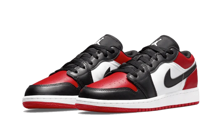 Alternative view of Air Jordan 1 Low Bred Toe 2021