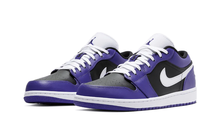 Alternative view of Air Jordan 1 Low Court Purple Black
