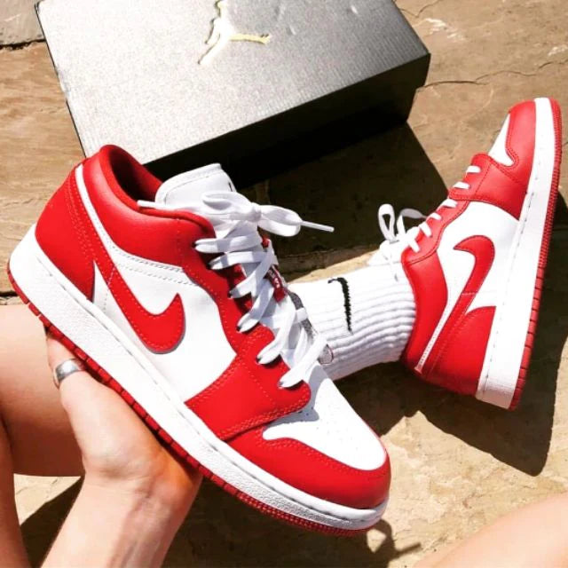 Air Jordan 1 Low Gym Red White - Image 3