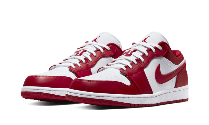 Alternative view of Air Jordan 1 Low Gym Red White