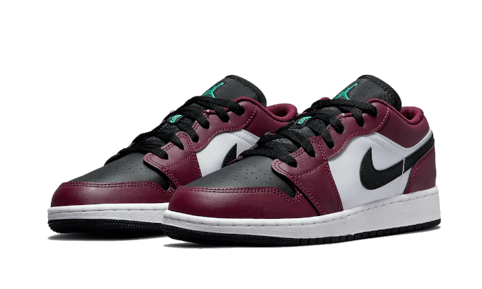 Alternative view of Air Jordan 1 Low Se Dark Beetroot Black Roma Green