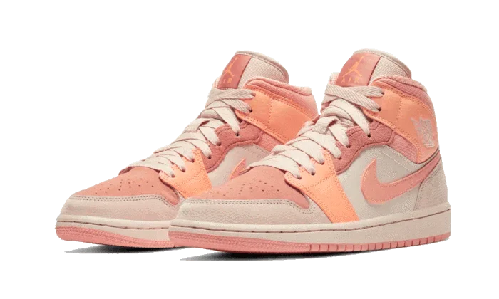 Alternative view of Air Jordan 1 Mid Apricot Orange