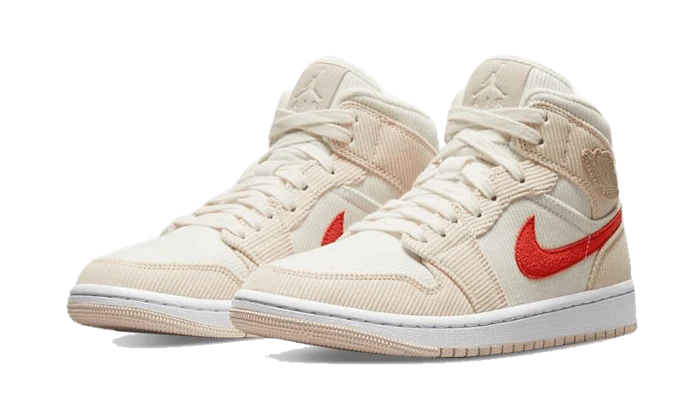 Alternative view of Air Jordan 1 Mid Corduroy - Shop Sneakers Online And Cozy Shoes | Cozy Kicks Official