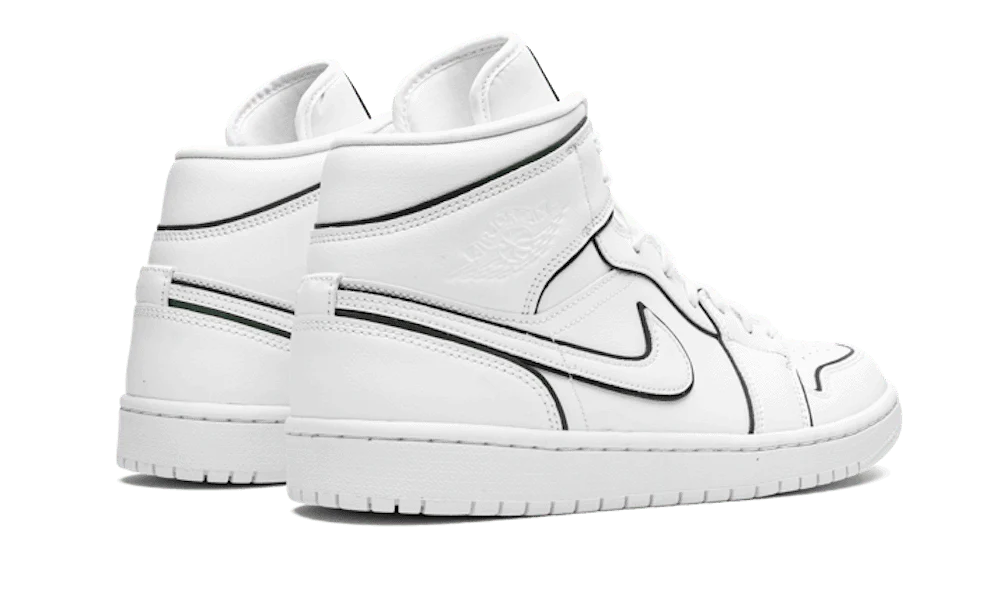 Air Jordan 1 Mid Iridescent Reflective White 1 - Image 3