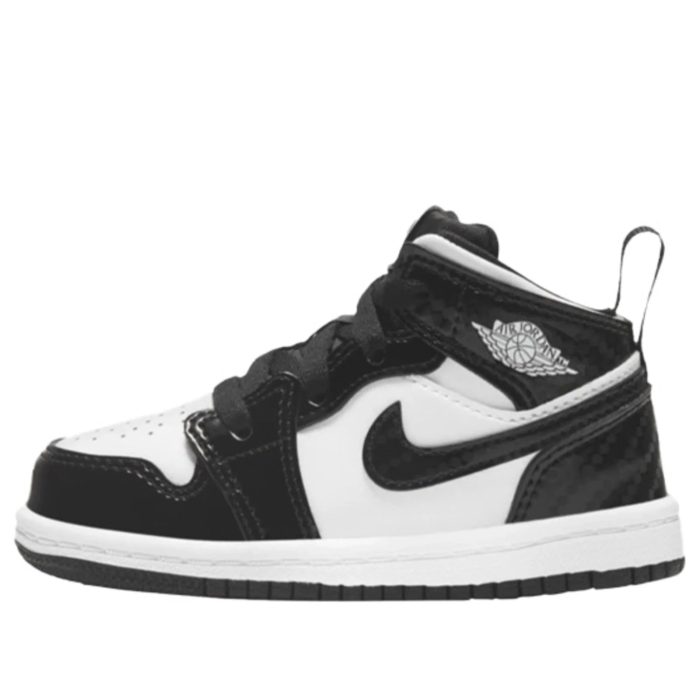 Air Jordan 1 Mid Kids Carbon Fiber - Image 5