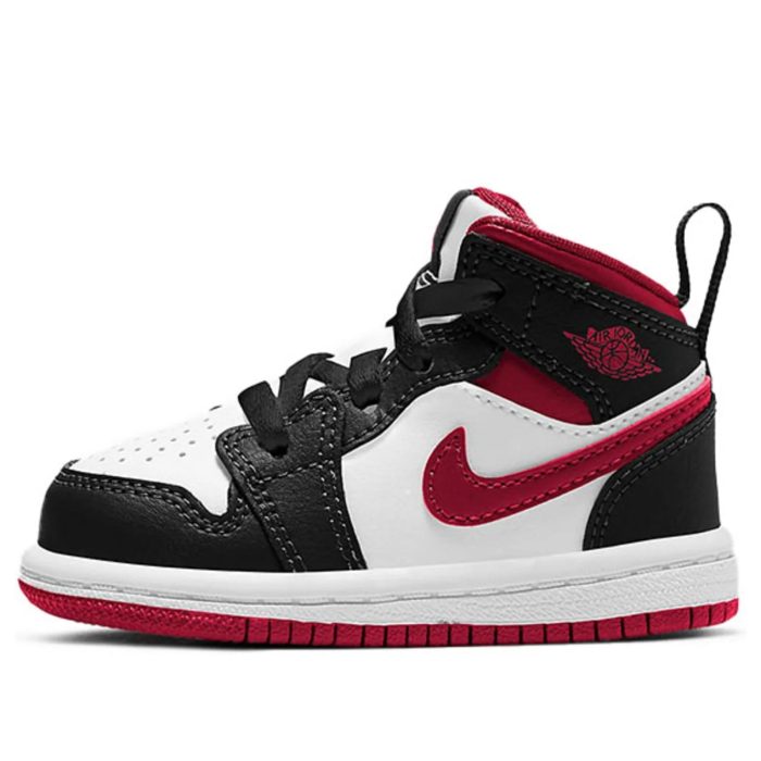 Air Jordan 1 Mid Kids Gym Red - Image 4