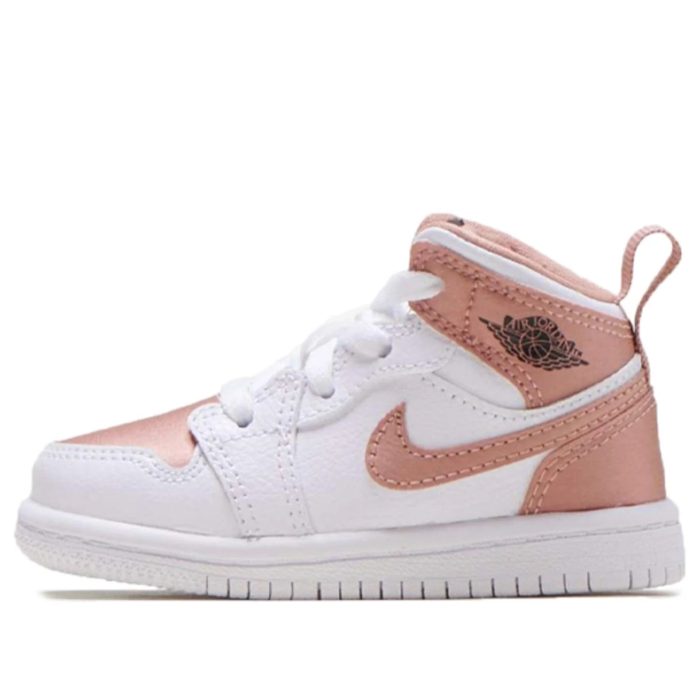 Air Jordan 1 Mid Kids Tan Gum 644507 190 - Image 4
