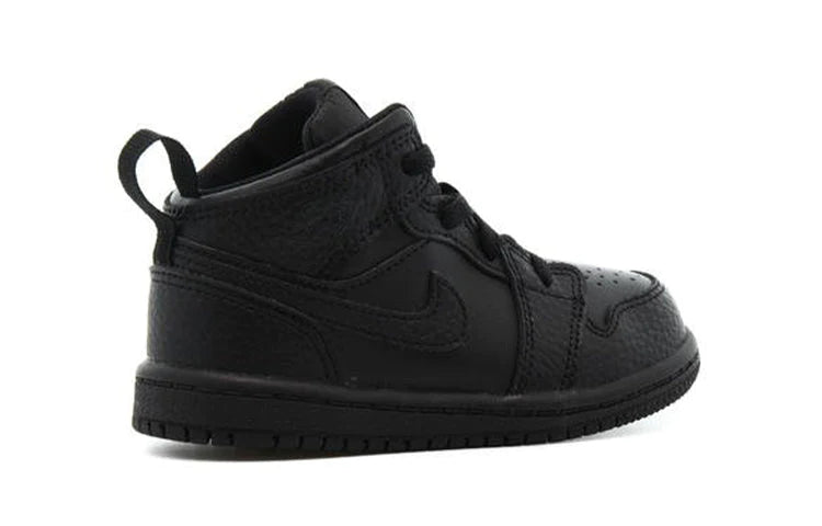 Air Jordan 1 Mid Kids Triple Black - Image 3