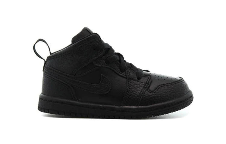 Alternative view of Air Jordan 1 Mid Kids Triple Black