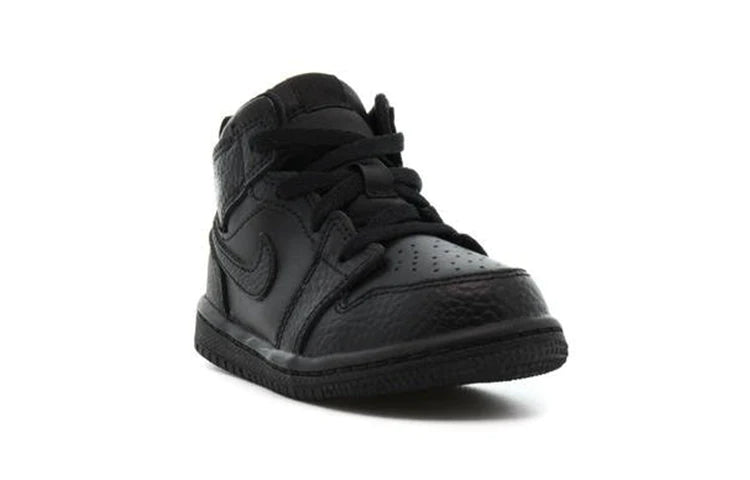 Air Jordan 1 Mid Kids Triple Black - Image 4