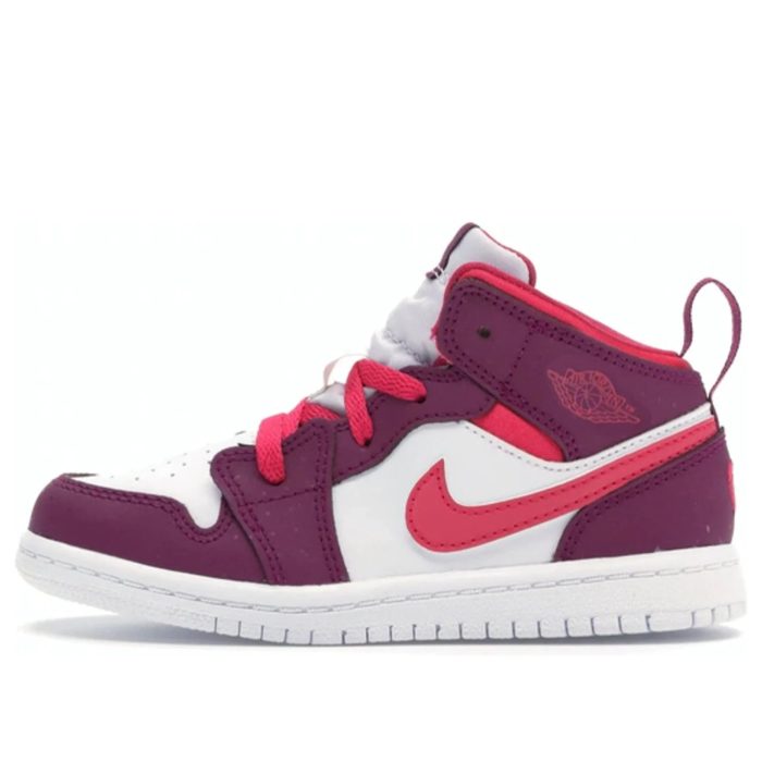 Air Jordan 1 Mid Kids True Berry Rush Pink - Image 3