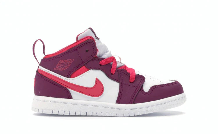 Alternative view of Air Jordan 1 Mid Kids True Berry Rush Pink