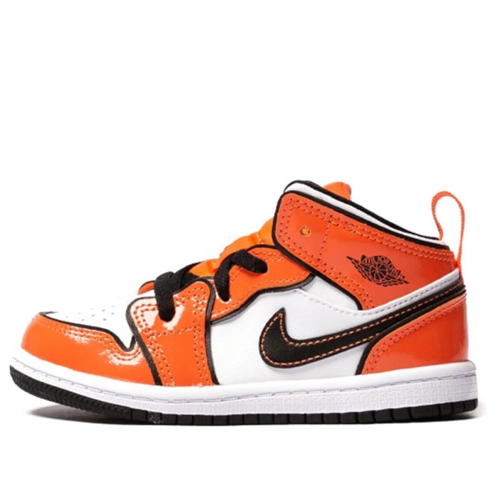 Air Jordan 1 Mid Kids Turf Orange - Image 6