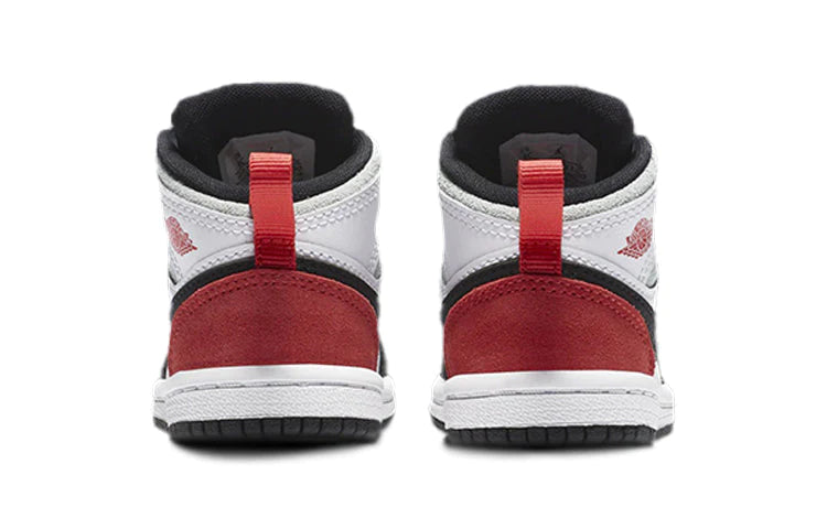 Air Jordan 1 Mid Kids White Red - Image 4