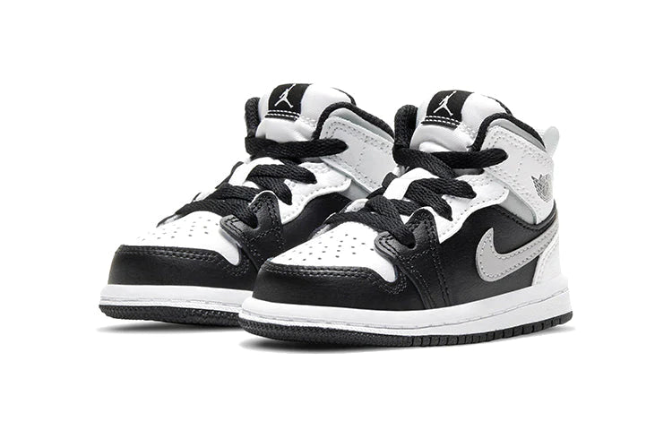 Alternative view of Air Jordan 1 Mid Kids White Shadow
