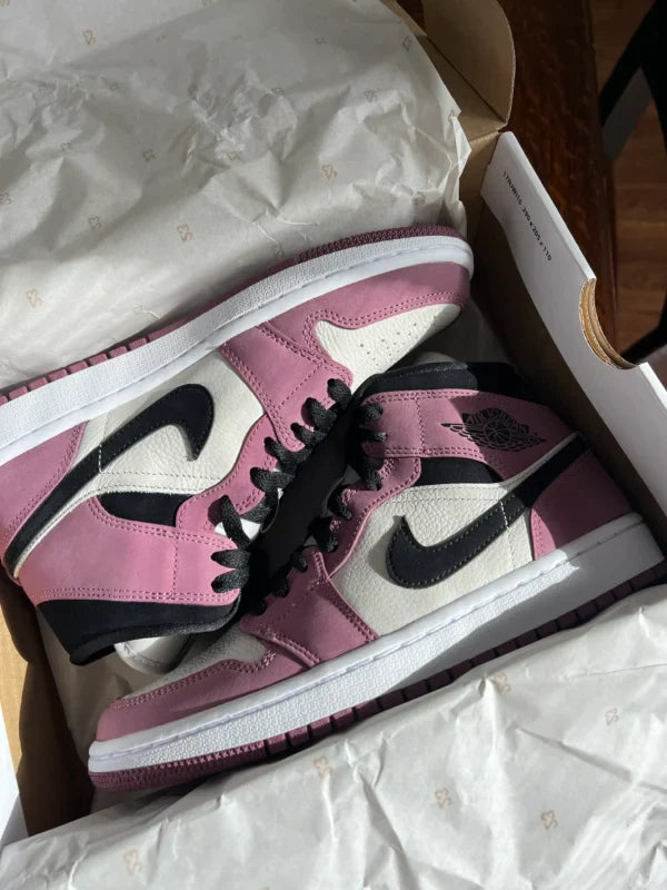 Air Jordan 1 Mid Light Mulberry - Image 4