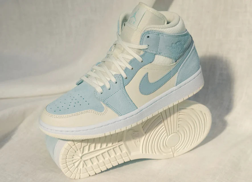 Air Jordan 1 Mid Mixed Textures Blue - Image 6