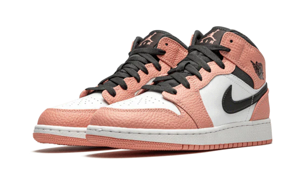 Alternative view of Air Jordan 1 Mid Pink Quartz