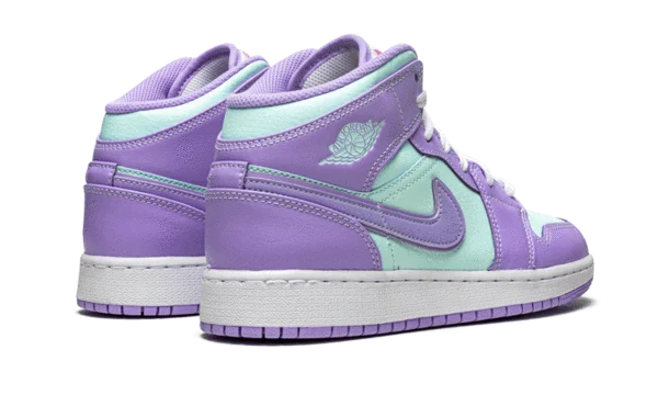 Air Jordan 1 Mid Purple Aqua - Image 3