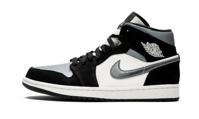 Air Jordan 1 Mid Satin Gray Toe - Image 8