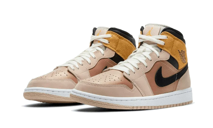 Alternative view of Air Jordan 1 Mid Se Particle Beige