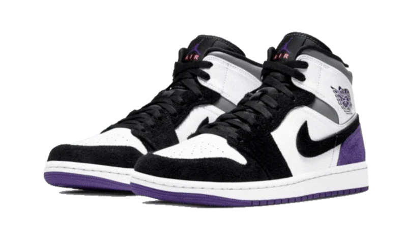 Alternative view of Air Jordan 1 Mid Se Varsity Purple