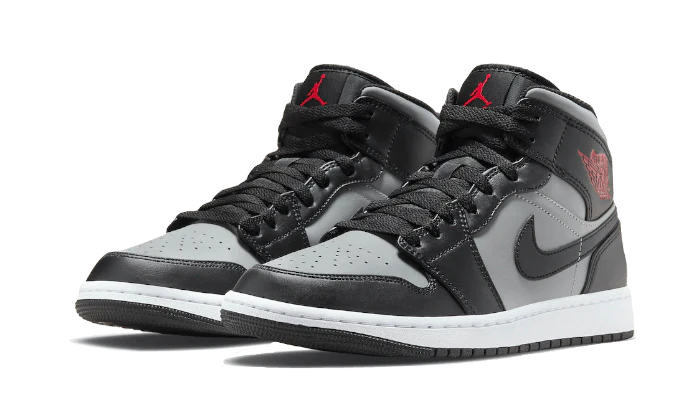 Alternative view of Air Jordan 1 Mid Shadow Red