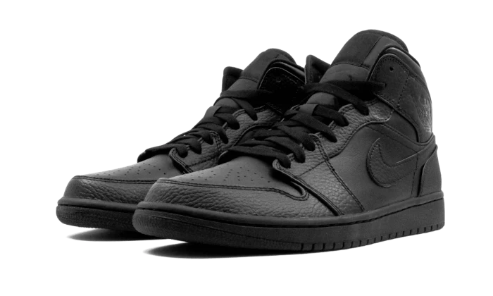 Alternative view of Air Jordan 1 Mid Triple Black