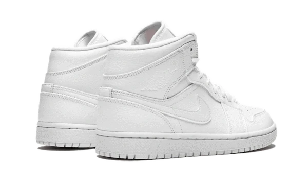 Air Jordan 1 Mid Triple White - Image 3