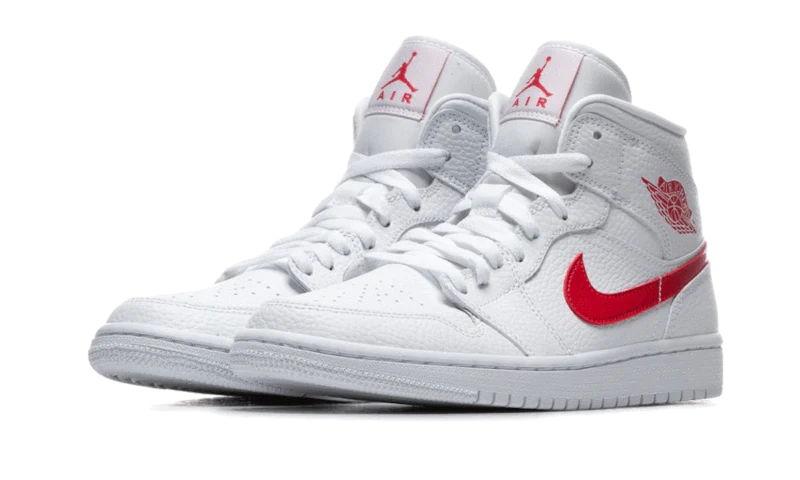 Alternative view of Air Jordan 1 Mid University Red