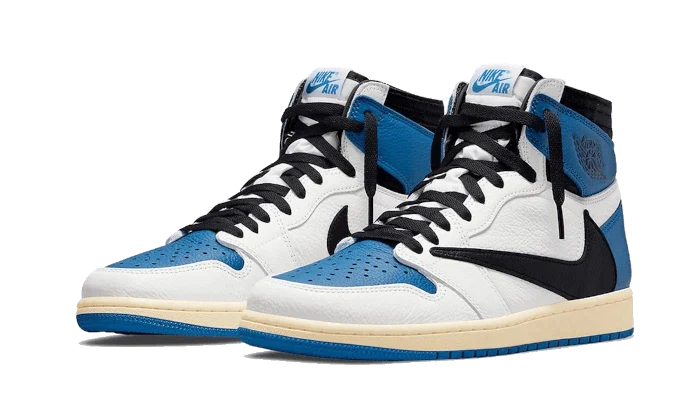 Alternative view of Air Jordan 1 Retro High Og Sp Travis Scott Fragment Military Blue