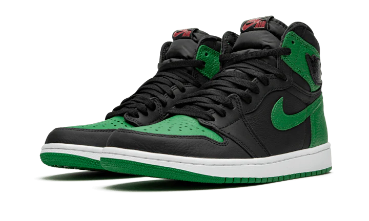 Alternative view of Air Jordan 1 Retro High Pine Green Black