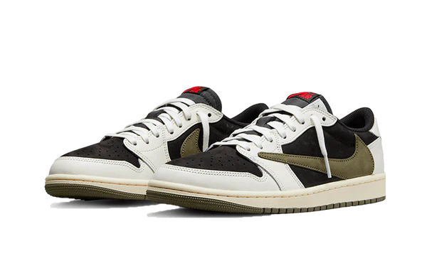 Alternative view of Air Jordan 1 Retro Low Travis Scott Olive