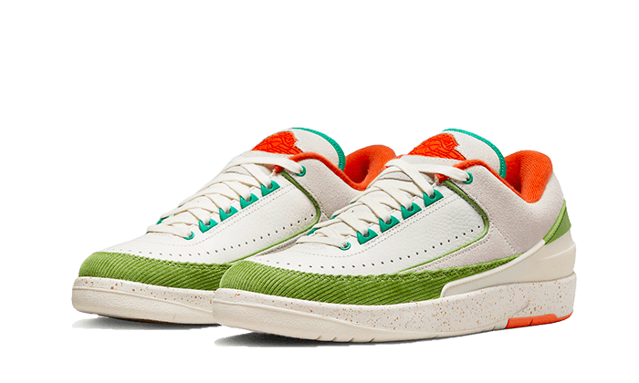 Alternative view of Air Jordan 2 Low Sp Titan Safety Orange