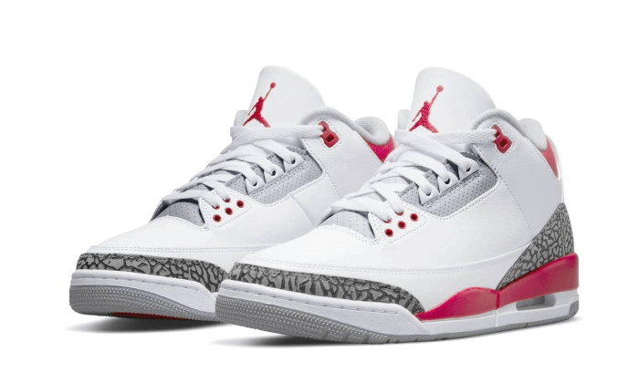 Alternative view of Air Jordan 3 Og Fire Red 2