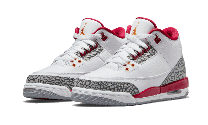 Alternative view of Air Jordan 3 Retro Cardinal Red