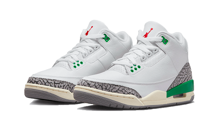 Alternative view of Air Jordan 3 Retro Lucky Green