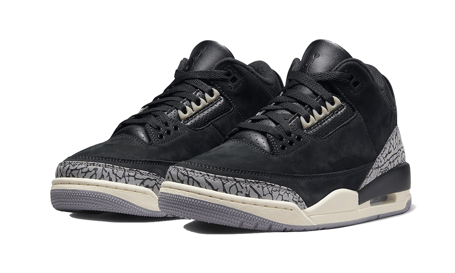 Alternative view of Air Jordan 3 Retro Off Black