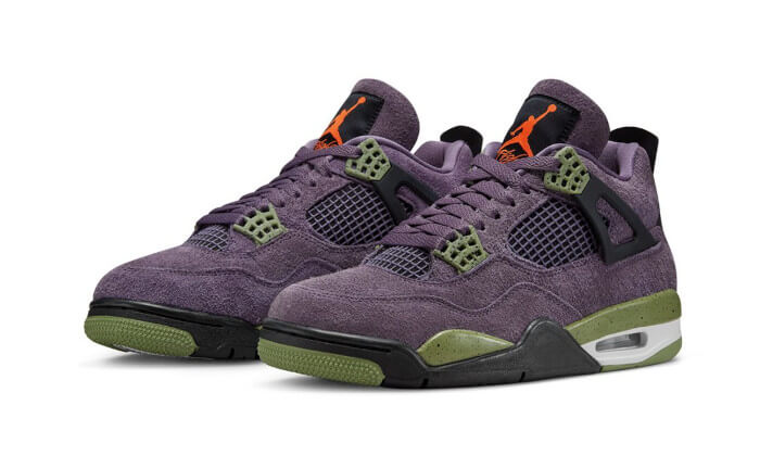 Alternative view of Air Jordan 4 Canyon Purple