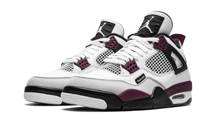 Alternative view of Air Jordan 4 Psg Neutral Grey Bordeaux